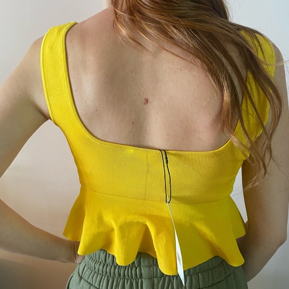 ZARA- Ruffled Knit Top, SIZE: S - Picture 5 of 6